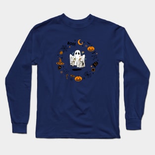 Boo Halloween Long Sleeve T-Shirt